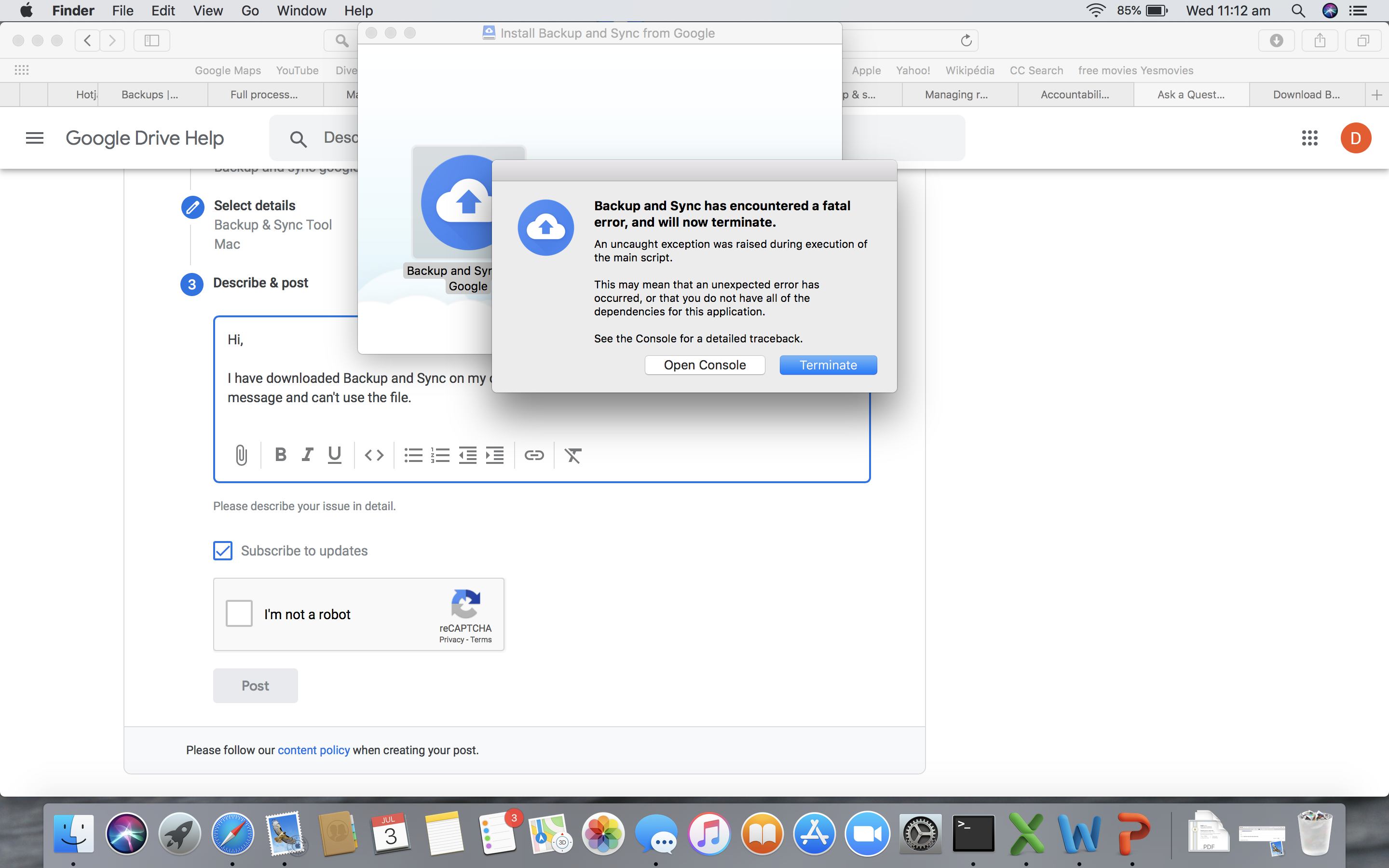 change accounts on my google drive for mac